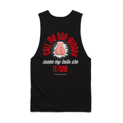 Call Me Non-Binary Mens Tank Thumbnail