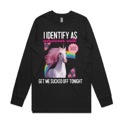 I Identify as Whatever Will Get Me Sucked Off Tonight Mens Longsleeve Thumbnail