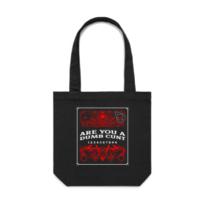 Are You A Dumb Cunt Ouija Board Tote Thumbnail